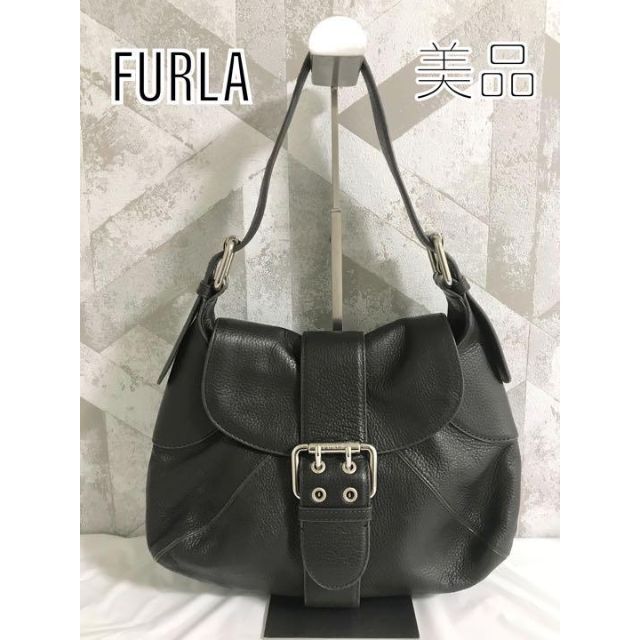 枚数限定 【美品】FURLA フルラ ショルダーストラップ(ダークブラウン 枚数限定 【美品】FURLA フルラ ショルダーストラップ(ダークブラウン