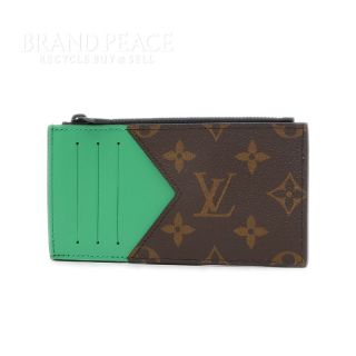 ルイヴィトン(LOUIS VUITTON)のルイ･ヴィトン モノグラムマカサー コインカードホルダー 財布 グリーン M81(コインケース/小銭入れ)