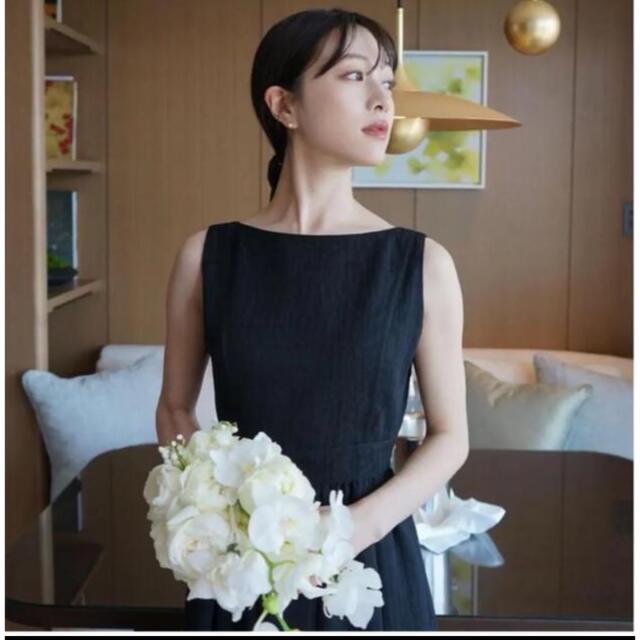 ánuans(アニュアンス)のL'Or ロル Jacquard Black Dress ドレス　かじまりちゃん レディースのワンピース(ロングワンピース/マキシワンピース)の商品写真