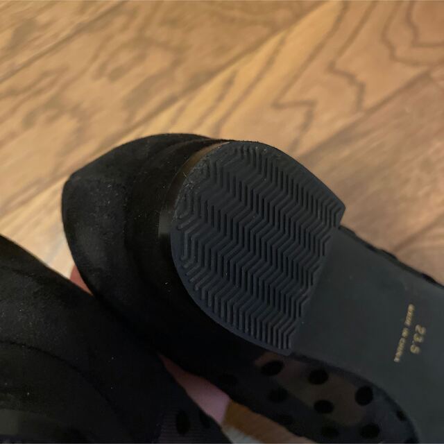 ドットチュールシースルーローヒールポインテッドトゥパンプス　23.5cm レディースの靴/シューズ(ハイヒール/パンプス)の商品写真