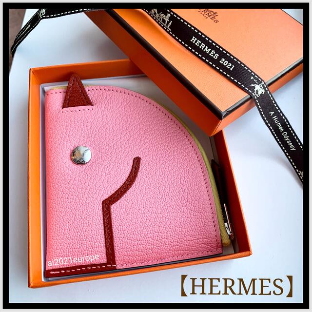 Hermes - エルメス　パドック　コインケース　ローズコンフェッティ　馬
