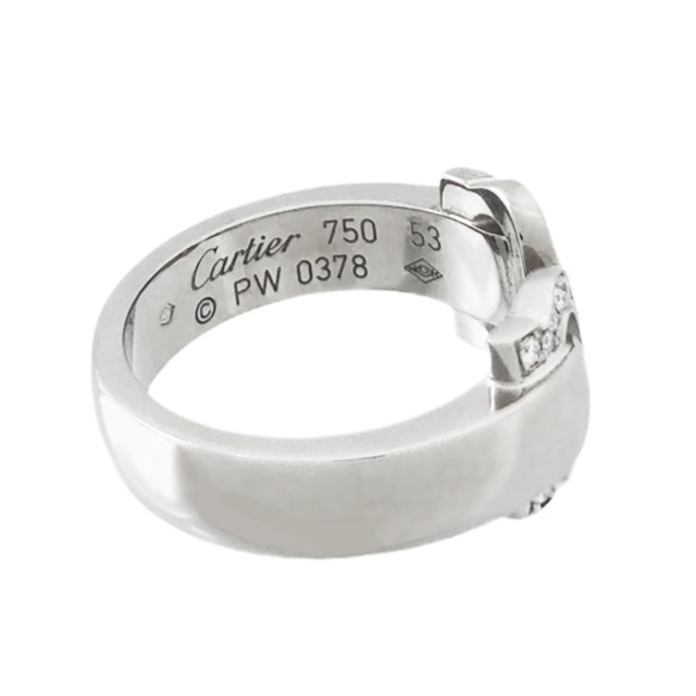 Cartier(カルティエ)のカルティエ ブークルセ ダイヤ リング K18WG ホワイトゴールド ＃53 約13号 レディースのアクセサリー(リング(指輪))の商品写真