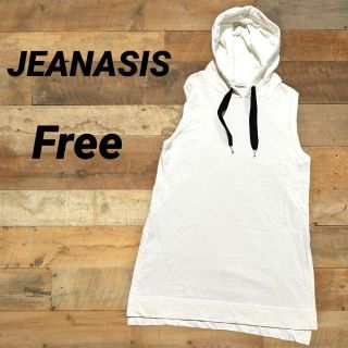 JEANASIS - JEANASIS チュニック パーカー フーディー ノースリーブ