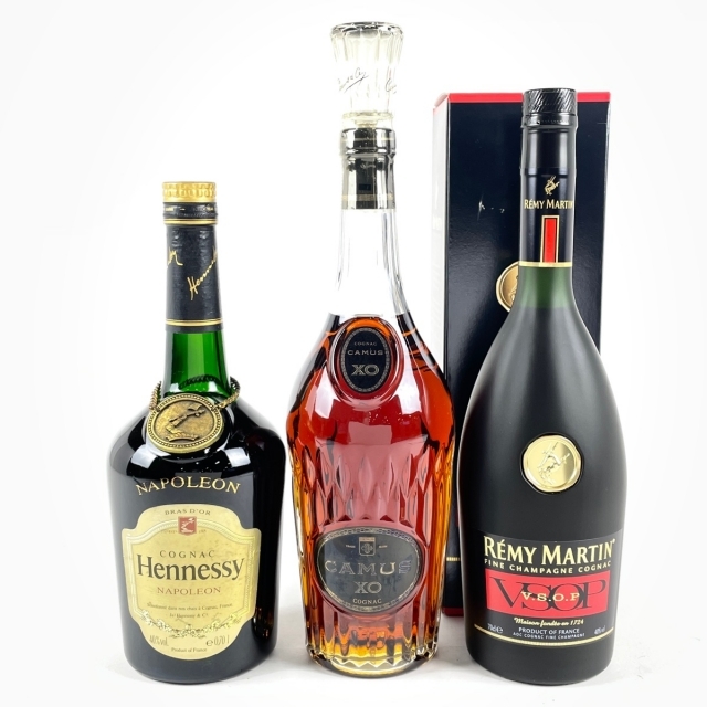 3本 REMY MARTIN CAMUS Hennessy コニャック 700ml