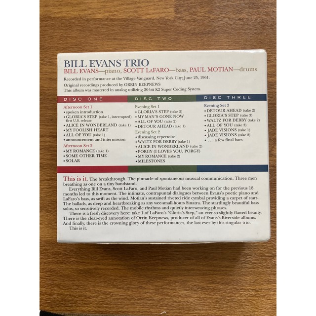 BILL EVANS TRIO エンタメ/ホビーのCD(ジャズ)の商品写真