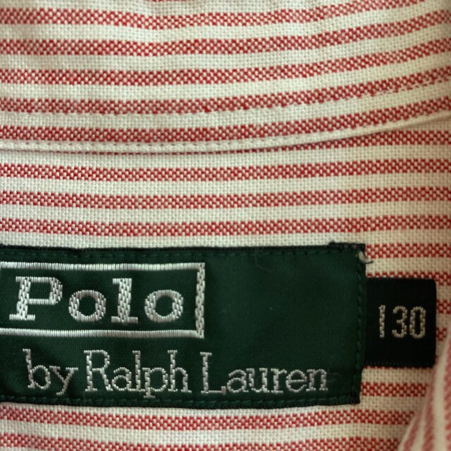 POLO RALPH LAUREN(ポロラルフローレン)のポロラルフローレン　ボタンダウンストライプ長袖シャツ キッズ/ベビー/マタニティのキッズ服男の子用(90cm~)(ブラウス)の商品写真