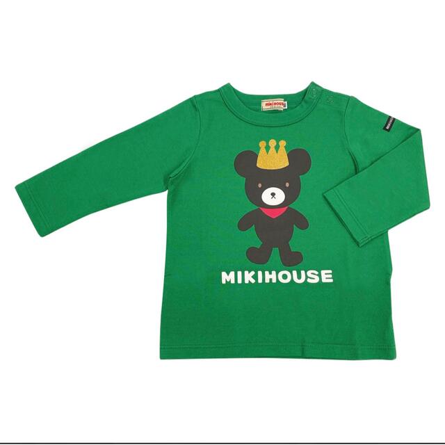 mikihouse(ミキハウス)のMIKIHOUSE  Tシャツ ロンT 長袖カットソー 90 くまちゃん キッズ/ベビー/マタニティのキッズ服男の子用(90cm~)(Tシャツ/カットソー)の商品写真