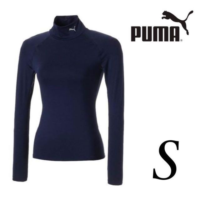 PUMA(プーマ)の新品 プーマ PUMA レディース インナー ネイビー 紺 タイツ Sサイズ レディースの下着/アンダーウェア(アンダーシャツ/防寒インナー)の商品写真