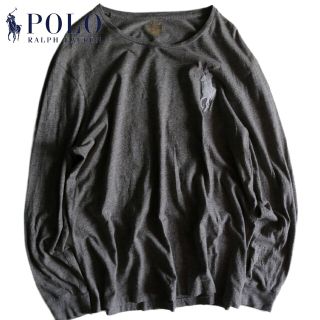 ポロラルフローレン(POLO RALPH LAUREN)の【POLO RALPH LAUREN】長袖Tシャツ　ロンT　ポニーロゴ　灰★(Tシャツ/カットソー(七分/長袖))