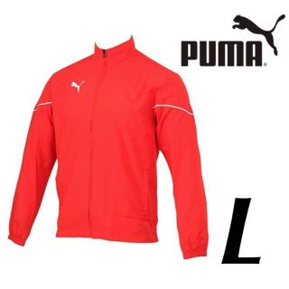 プーマ(PUMA)の5新品 PUMA プーマ フルジップ ウーブンジャケット L 赤 レッド(ウェア)