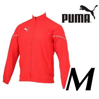 プーマ(PUMA)の4 新品 PUMA プーマ フルジップ ウーブンジャケット M 赤 レッド(ウェア)