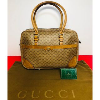 グッチ(Gucci)のOLD Gucci　Vintage マイクロGG　薄型ミニボストン(ハンドバッグ)