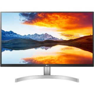 エルジーエレクトロニクス(LG Electronics)の美品 LG 27UL500-W 27インチ 4K モニター(ディスプレイ)