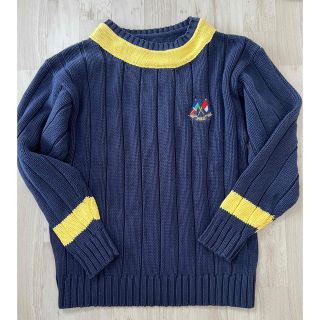 ラルフローレン(Ralph Lauren)の【美品】Ralph Lauren コットン ラインニット ネイビー(ニット/セーター)