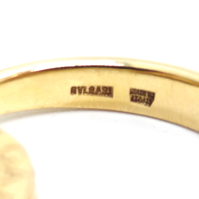 BVLGARI(ブルガリ)のブルガリ ブルガリフィリップパヴェダイヤ リング 750 K18 イエローゴールド ＃9 約7号 レディースのアクセサリー(リング(指輪))の商品写真