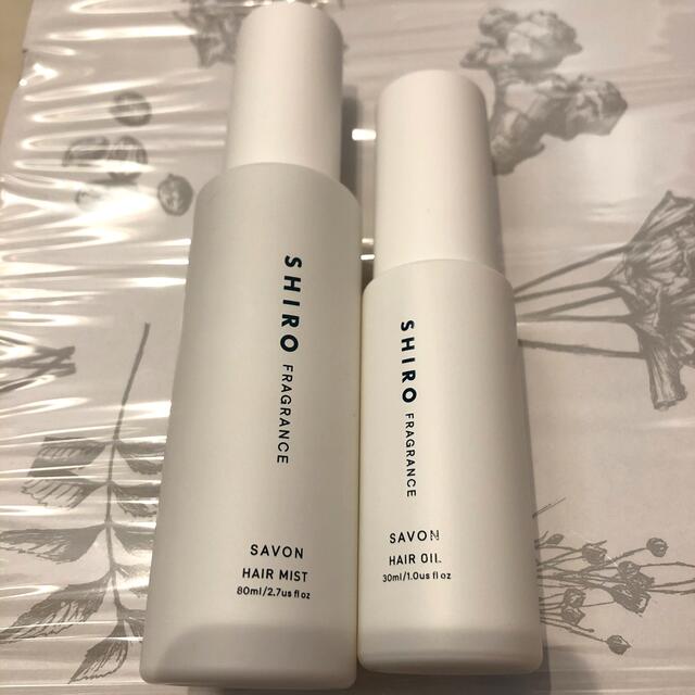 shiro(シロ)の新品未使用　SHIRO ヘアオイル30ml  ヘアミスト80ml  サボン　 コスメ/美容のヘアケア/スタイリング(ヘアウォーター/ヘアミスト)の商品写真