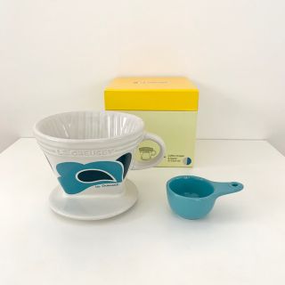 ルクルーゼ(LE CREUSET)のルクルーゼ　LECREUSET コーヒー　ドリッパー　ピーコック　ブルー　カフェ(食器)