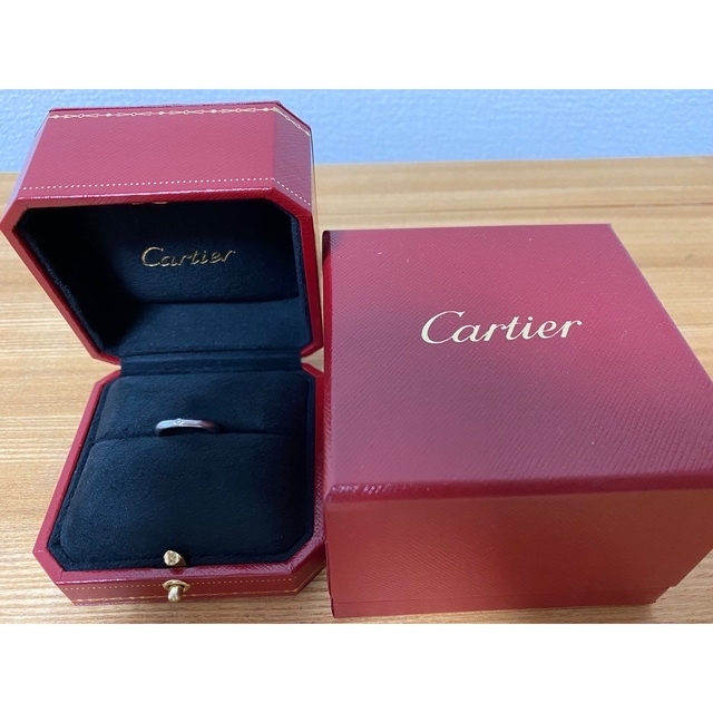 Cartier(カルティエ)のカルティエ　エンゲージリング　ダイヤ　プラチナ レディースのアクセサリー(リング(指輪))の商品写真