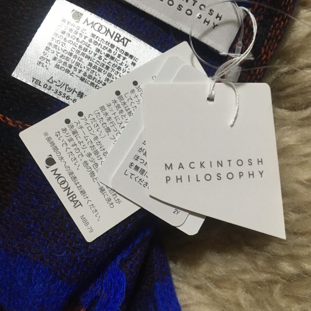 MACKINTOSH PHILOSOPHY(マッキントッシュフィロソフィー)のマッキントッシュフィロソフィー  チェック カシミア ストール  レディースのファッション小物(ストール/パシュミナ)の商品写真