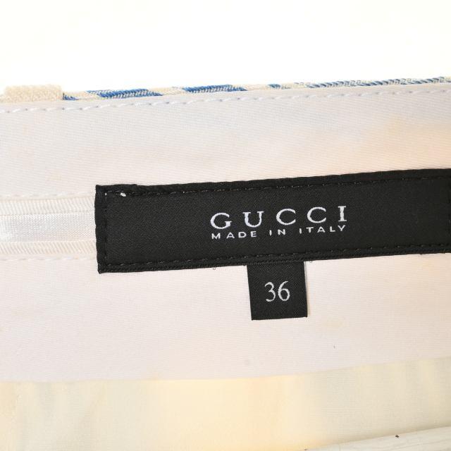 Gucci(グッチ)のGUCCI シルク混 パンツ レディースのパンツ(カジュアルパンツ)の商品写真