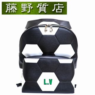 ルイヴィトン(LOUIS VUITTON)の(美品)ルイヴィトン LOUIS VUITTON アポロ  バックパック リュック 黒 白 緑 S金具 M52186 サッカー 2018  8263(リュック/バックパック)