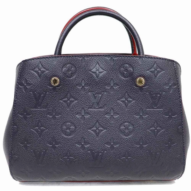 （美品）ルイヴィトン LOUIS VUITTON アンプラント モンティーニュBB 2way M42747 モノグラムアンプラント 紺 × 赤 8217