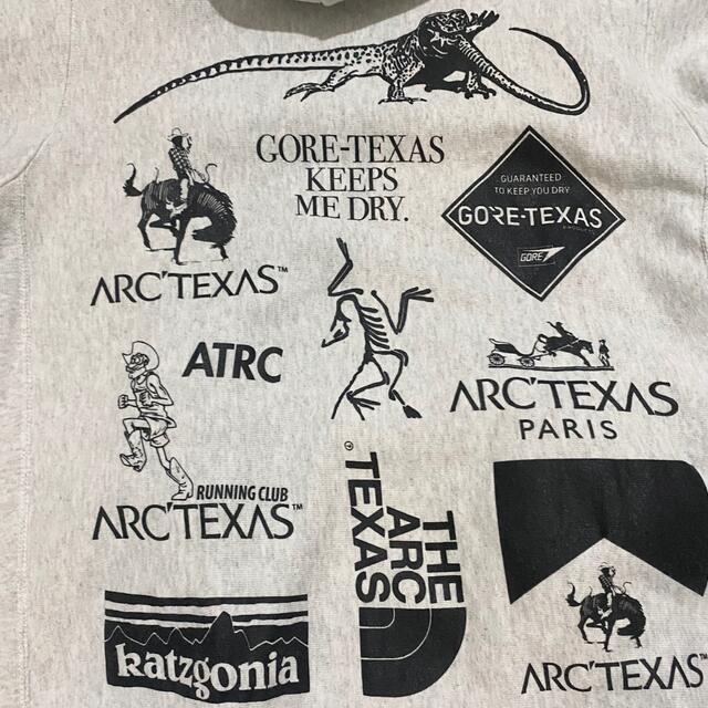 ARC'TERYX(アークテリクス)の【希少】ARC’TEXAS アークテキサス パロディロゴパーカー フーディー メンズのトップス(パーカー)の商品写真