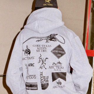 アークテリクス(ARC'TERYX)の【希少】ARC’TEXAS アークテキサス パロディロゴパーカー フーディー(パーカー)