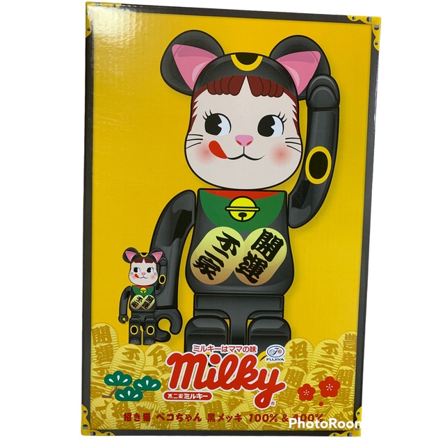 店舗用品 招き猫 ペコちゃん 黒メッキ 100%u0026400% | www.butiuae.com