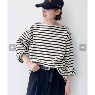 アパルトモンドゥーズィエムクラス(L'Appartement DEUXIEME CLASSE)の新品　GOOD GRIEF！/グッドグリーフ　Border Tops(カットソー(長袖/七分))