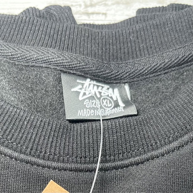 STUSSY(ステューシー)の【新品】stussy スウェットトレーナー　サイズL ブラック　8ボール メンズのトップス(スウェット)の商品写真