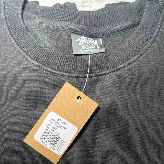 新品】stussy スウェットトレーナー サイズL ブラック 8ボール