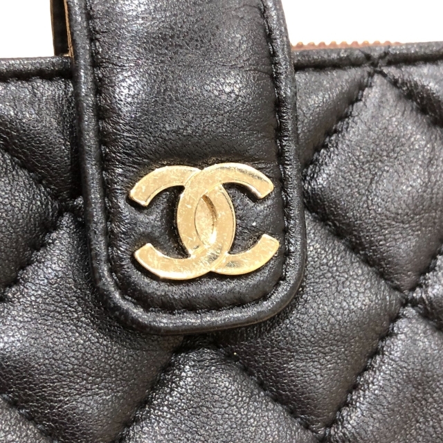 美品 CHANEL シャネル ココマーク ラムスキン マトラッセ ミニ