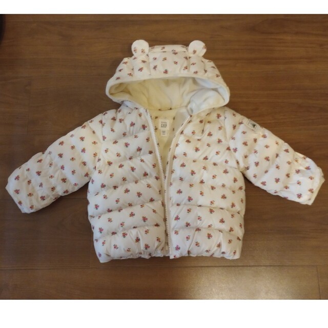 babyGAP 花柄ダウンコート 12-18M キッズ/ベビー/マタニティのベビー服(~85cm)(ジャケット/コート)の商品写真