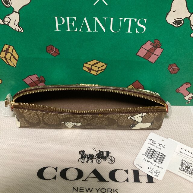 COACH X PEANUTS】ペンシル ケース・シグネチャー+nikita.wp