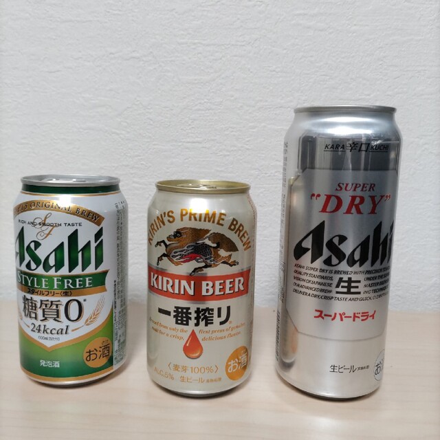アサヒ(アサヒ)の缶ビール3種 食品/飲料/酒の酒(ビール)の商品写真