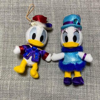 ディズニー(Disney)のドナルド&デイジー　ストラップ(キャラクターグッズ)