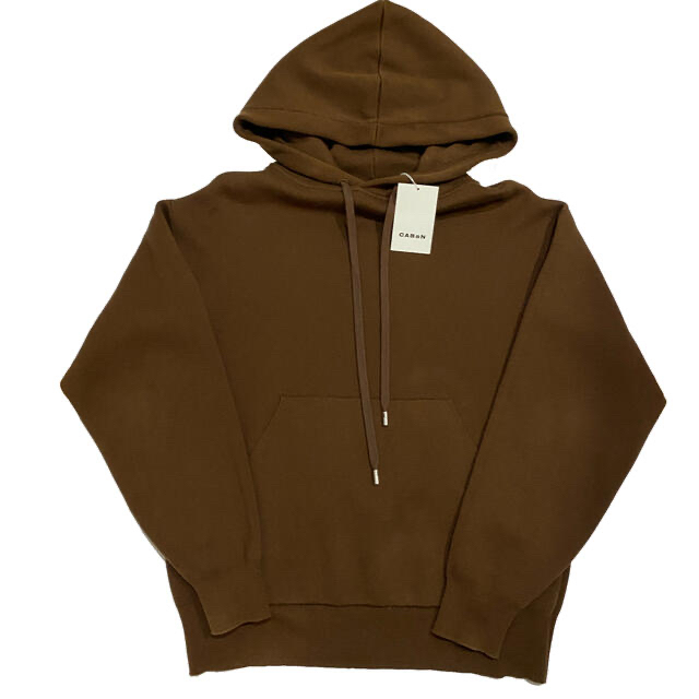 CABaN コットンカシミヤ プルオーバーパーカー 茶 ブラウン 大人気商品