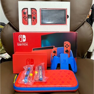 ニンテンドースイッチ(Nintendo Switch)のNintendo Switch マリオレッド×ブルーセット(家庭用ゲーム機本体)