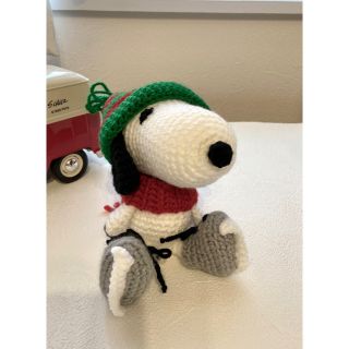 スヌーピー(SNOOPY)のスヌーピー（クリスマス＆スケート）⭐️ハンドメイドあみぐるみ／ぬいぐるみ(ぬいぐるみ)