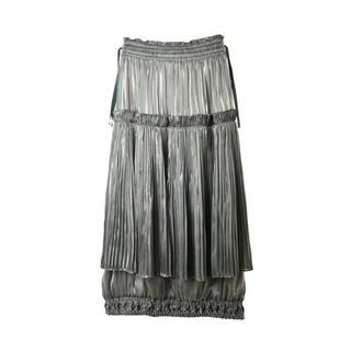 ENFOLD - ENFOLD Gloss Air レイヤープリーツ スカート