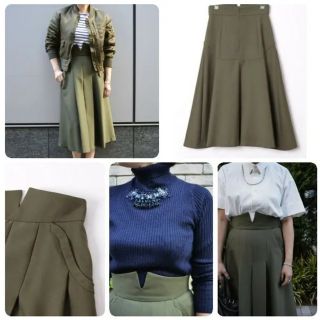 マメ(mame)のmame マメ/ pleats skirt/フレア スカート/2015AW(ロングスカート)