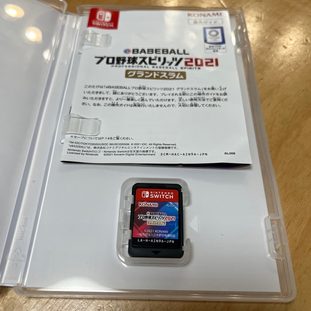 Nintendo Switch(ニンテンドースイッチ)のプロスピ　2021  グランドスラム　Switch 美品 エンタメ/ホビーのゲームソフト/ゲーム機本体(家庭用ゲームソフト)の商品写真