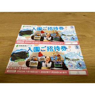 ‼️ラスト❣️城島高原パーク無料入園券2枚！！❣️(遊園地/テーマパーク)