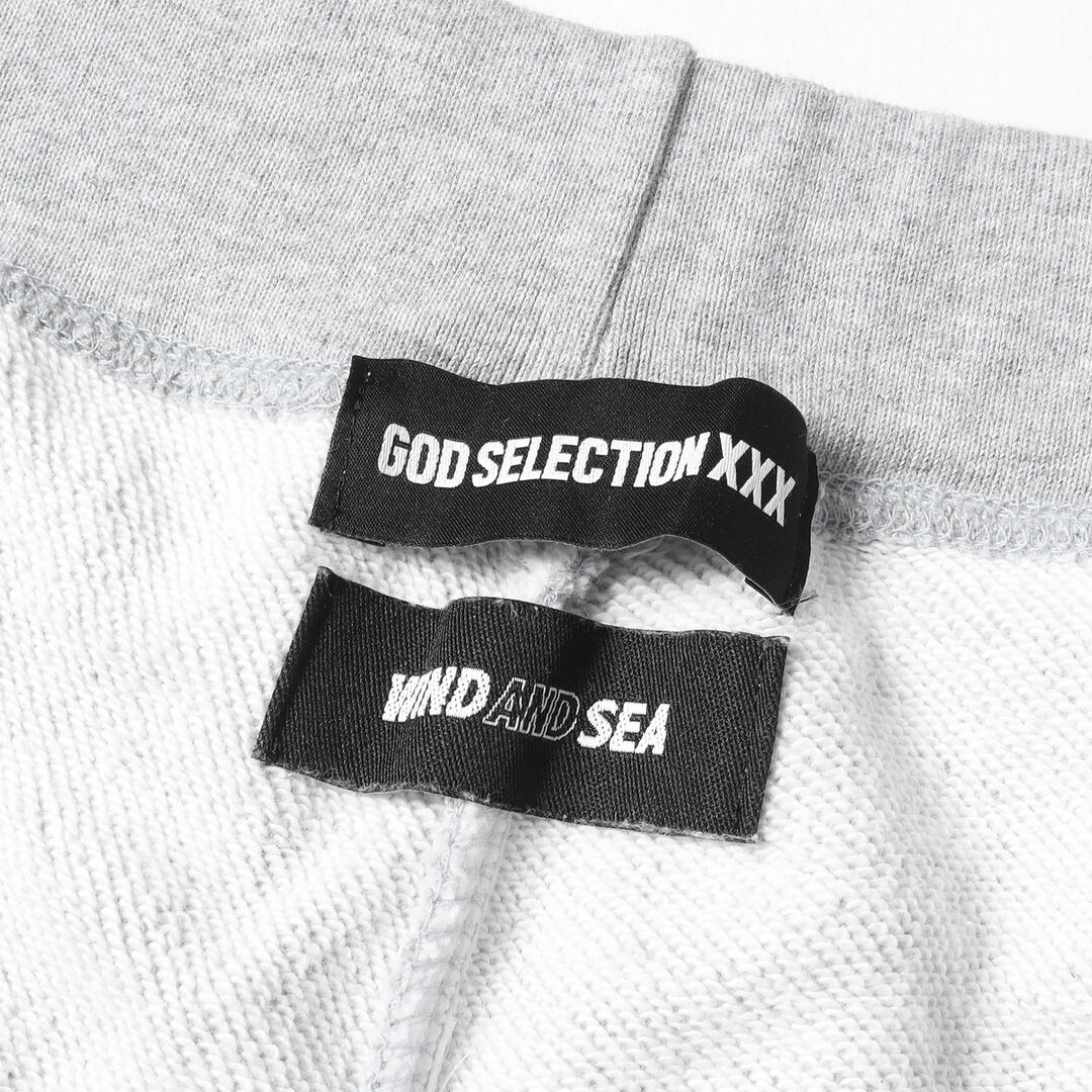 WIND AND SEA ウィンダンシー パンツ GOD SELECTION XXX ゴッドセレクション コラボロゴ スウェットパンツ 20AW グレー L ボトムス ズボン【メンズ】【美品】 2