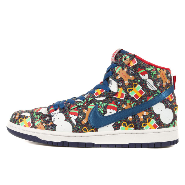 NIKE ナイキ CONCEPTS SB DUNK HIGH TRD QS UGLY CHRISTMAS SWEATER (881758-446) コンセプツ ダンク ハイ アグリー クリスマス セーター ブルーリボン アトムレッド サイズ：US10 28.0cm スニーカー コラボ【メンズ】【美品】