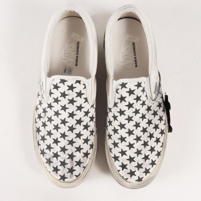 Bianca Chandon ビアンカシャンドン VANS VAULT CLASSIC SLIP-ON VLT LX 22SS バンズ ボルト クラシック スリッポン ブラック ホワイト 黒 白 サイズ：US10.5 28.5cm スニーカー コラボ【メンズ】 メンズの靴/シューズ(スリッポン/モカシン)の商品写真