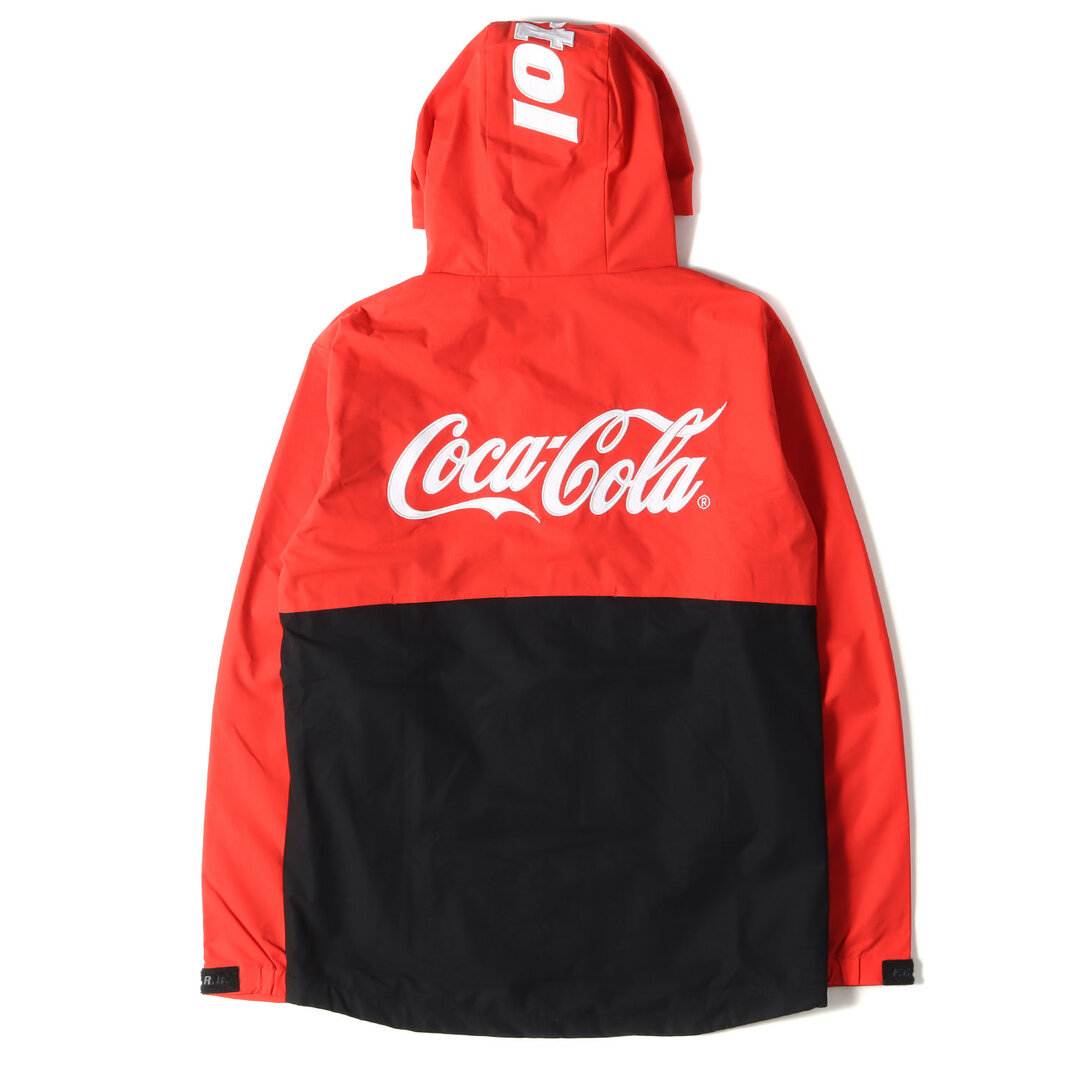 F.C.Real Bristol エフシーレアルブリストル ジャケット Coca-Cola コカ・コーラ ストレッチ ソフトシェル  ウォームアップジャケット COCA-COLA WARM UP JACKET 20SS レッド ブラック 赤黒 L アウター  ブルゾン【メンズ】【中古】【美品】