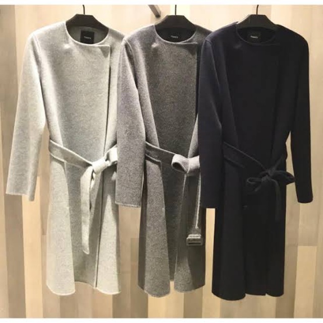 theory - 美品 Theory ノーカラーコート(2019AW)の通販 by Kira's shop