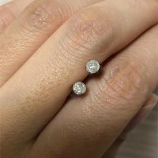 ナチュラルミルキーダイヤピアス(ピアス)